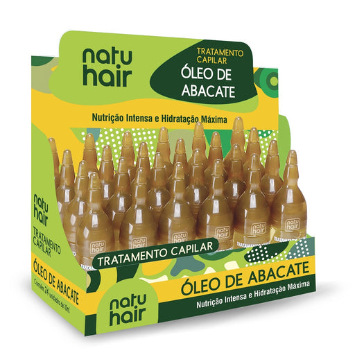 NatuHair Avocado Oil Treatment Ampoule Kit 12 x 10 ml – Buy now at MKPBR.COM – Worldwide Shipping
