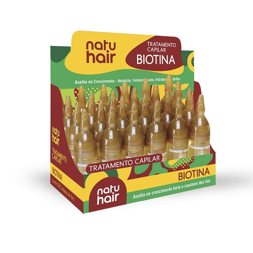 NatuHair Biotin Hair Treatment Ampoules 10 ml 12 units – Buy now at MKPBR.COM – Worldwide Shipping