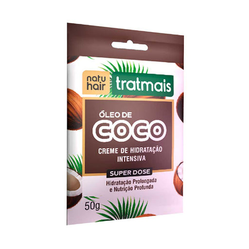 NatuHair Coconut Oil Super Dose Sachet 50g – Buy now at MKPBR.COM – Worldwide Shipping