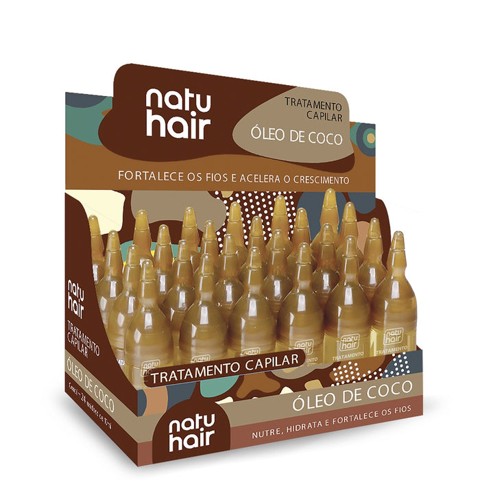 NatuHair Coconut Oil Treatment Ampoules Kit – Buy now at MKPBR.COM – Worldwide Shipping