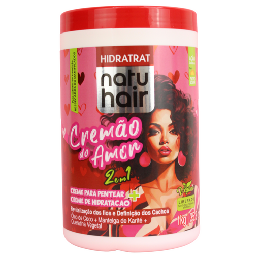 NatuHair Cremão do Amor 2-in-1 Leave-In Combing Cream – Buy now at MKPBR.COM – Worldwide Shipping