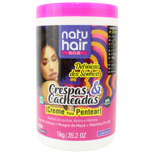 NatuHair Dream Definition Leave-In Combing Cream 1L – Buy now at MKPBR.COM – Worldwide Shipping