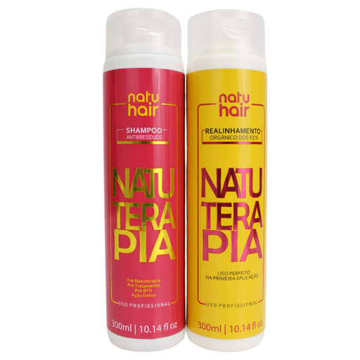 NatuHair Formaldehyde-Free Progressive Straightening Kit with Anti-Residue Shampoo – Buy now at MKPBR.COM – Worldwide Shipping