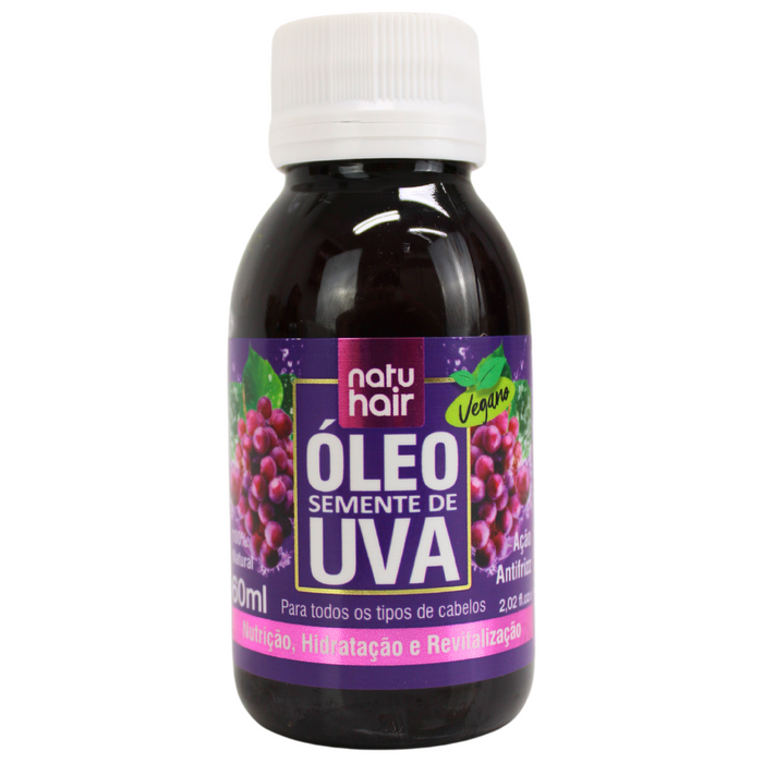 NatuHair Grape Seed Oil 60ml – Buy now at MKPBR.COM – Worldwide Shipping