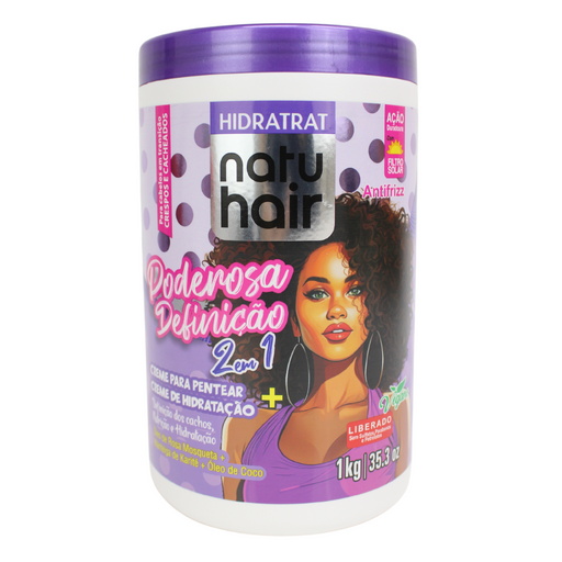 NatuHair Hidratrat 2-in-1 Powerful Definition Combing Cream – Buy now at MKPBR.COM – Worldwide Shipping
