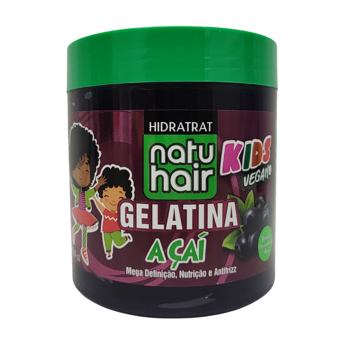 NatuHair Hidratrat Açaí Kids Vegan Hair Gelatin 550g – Buy now at MKPBR.COM – Worldwide Shipping