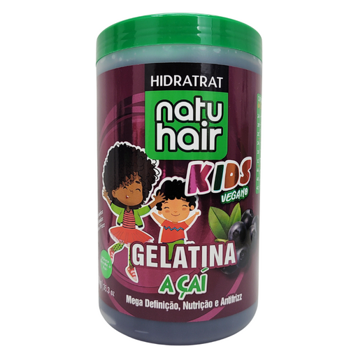 NatuHair Hidratrat Açaí Kids Vegan Hair Gelatin 1kg – Buy now at MKPBR.COM – Worldwide Shipping