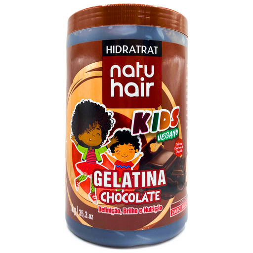 NatuHair Hidratrat Chocolate Kids Vegan Gelatin 1kg – Buy now at MKPBR.COM – Worldwide Shipping