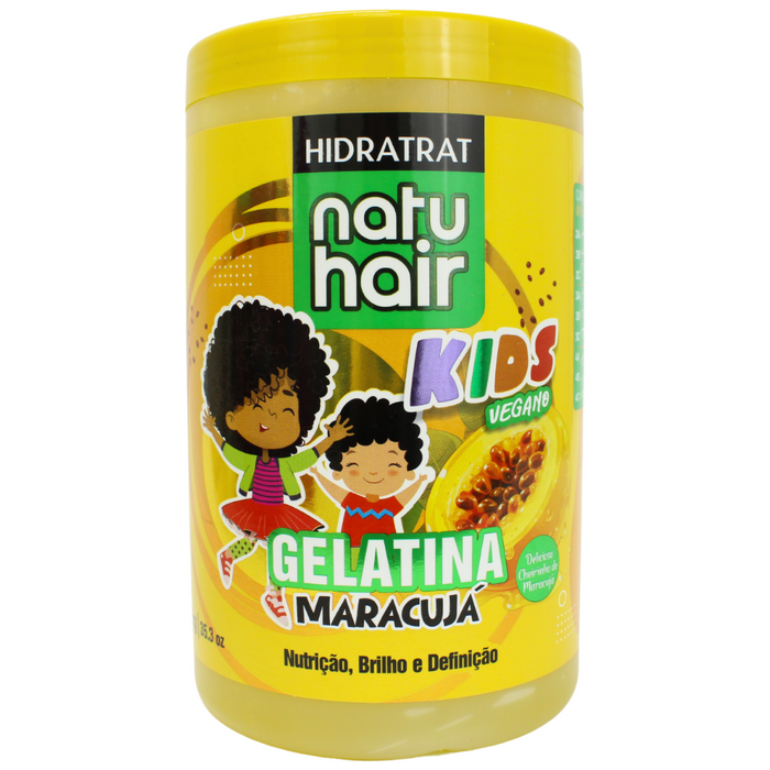 NatuHair Hidratrat Passion Fruit Kids Vegan Gelatin – Buy now at MKPBR.COM – Worldwide Shipping