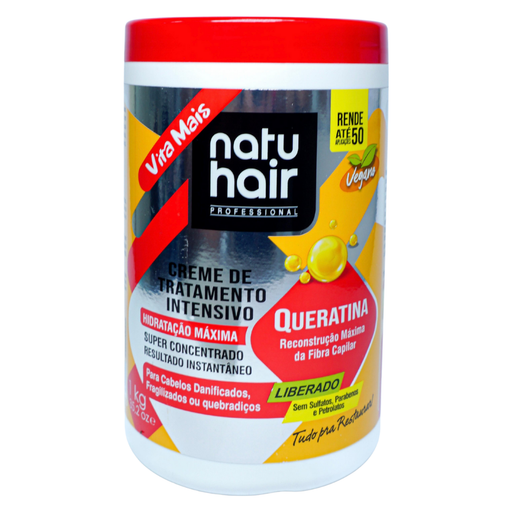NatuHair Intensive Keratin Treatment Cream 1kg – Buy now at MKPBR.COM – Worldwide Shipping