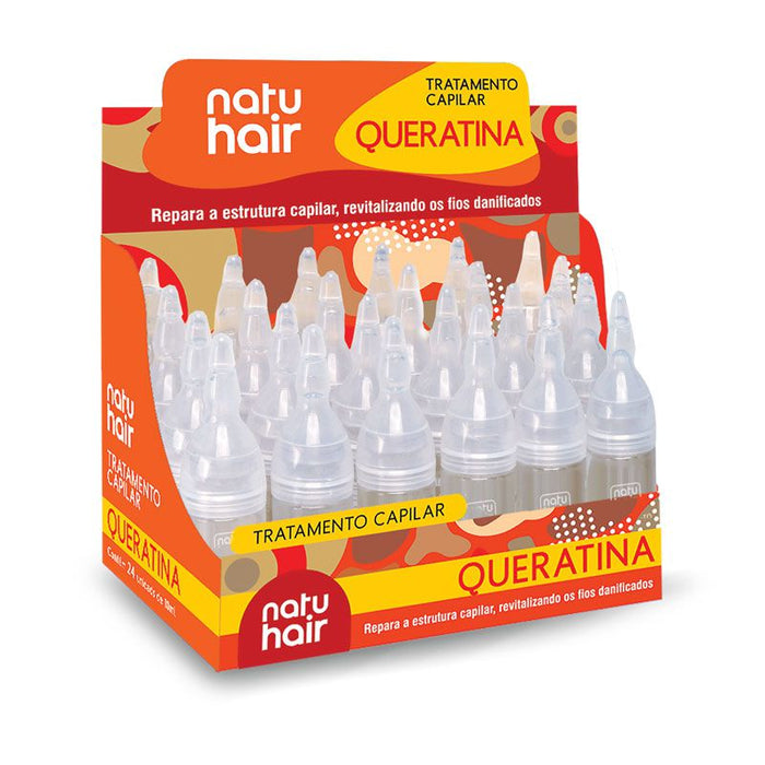 NatuHair Keratin Hair Treatment Ampoule 10 ml – Buy now at MKPBR.COM – Worldwide Shipping