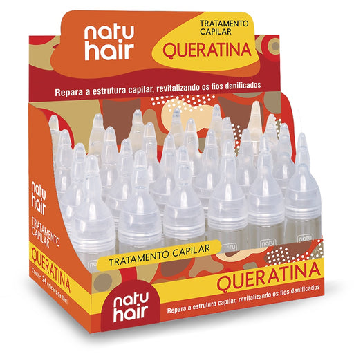 NatuHair Keratin Treatment Ampoule Kit 10ml x 12 – Buy now at MKPBR.COM – Worldwide Shipping
