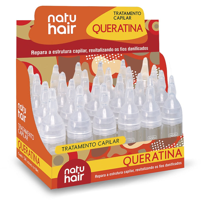 NatuHair Keratin Treatment Ampoule Kit 10ml x 12 – Buy now at MKPBR.COM – Worldwide Shipping