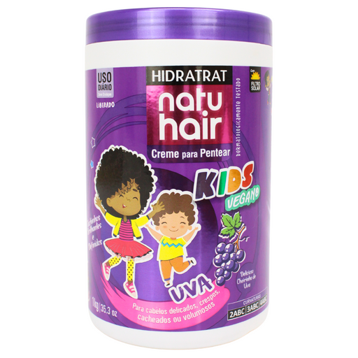 NatuHair Kids Grape Leave-In Combing Cream 1kg – Buy now at MKPBR.COM – Worldwide Shipping