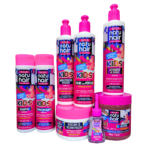 NatuHair Kids SOS Complete Kit – Buy now at MKPBR.COM – Worldwide Shipping