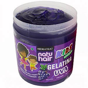 NatuHair Kids Vegan Grape Gel 500g packaging – Buy now at MKPBR.COM – Worldwide Shipping