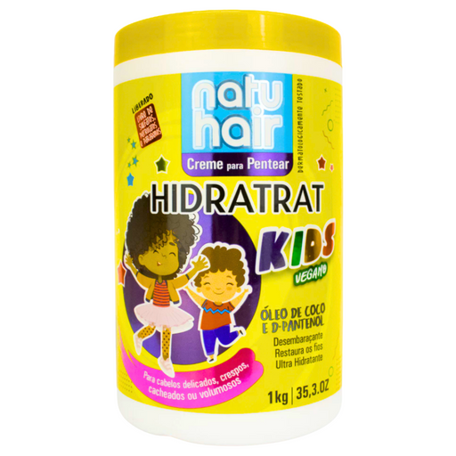 NatuHair Kids Vegan Leave-In Combing Cream 1kg – Buy now at MKPBR.COM – Worldwide Shipping