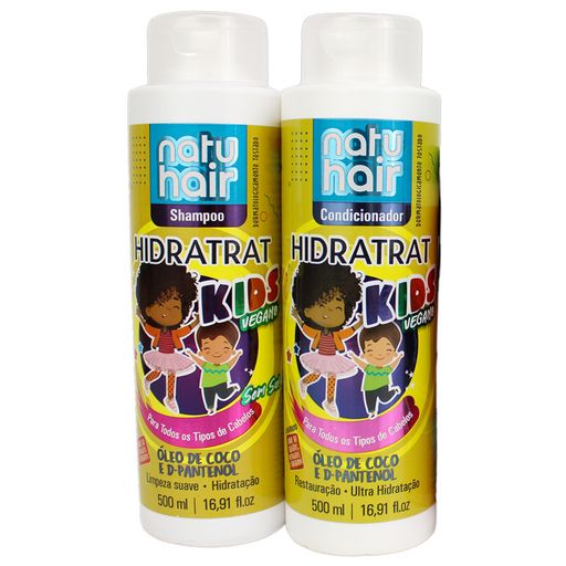 NatuHair Kids Vegan Shampoo and Conditioner Kit – Buy now at MKPBR.COM – Worldwide Shipping
