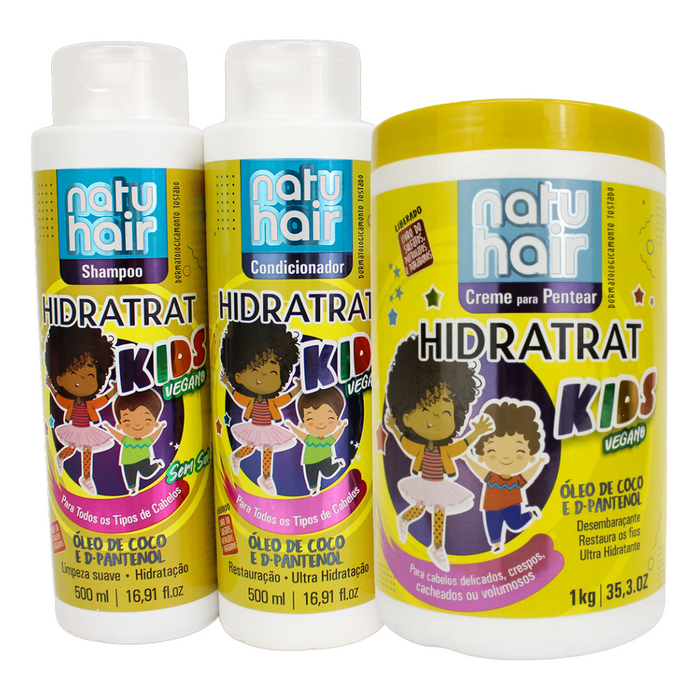 NatuHair Kids Vegan Vita Mais Kit – Buy now at MKPBR.COM – Worldwide Shipping