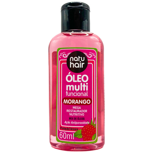 NatuHair Multifunctional Hair Oil Strawberry 60ml – Buy now at MKPBR.COM – Worldwide Shipping