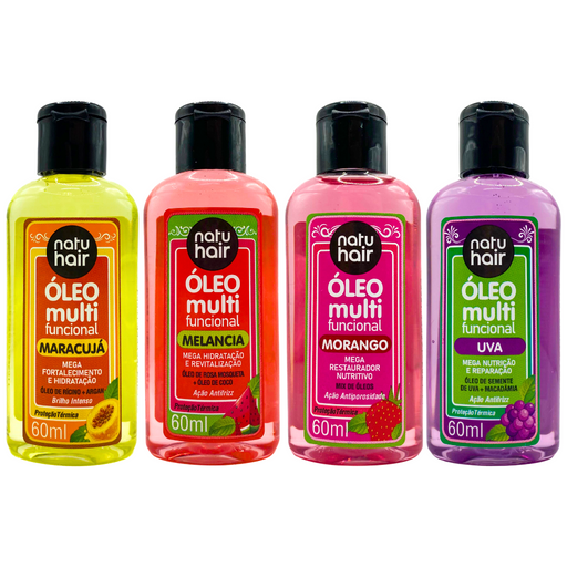 NatuHair Multifunctional Oil Kit 60ml – Buy now at MKPBR.COM – Worldwide Shipping