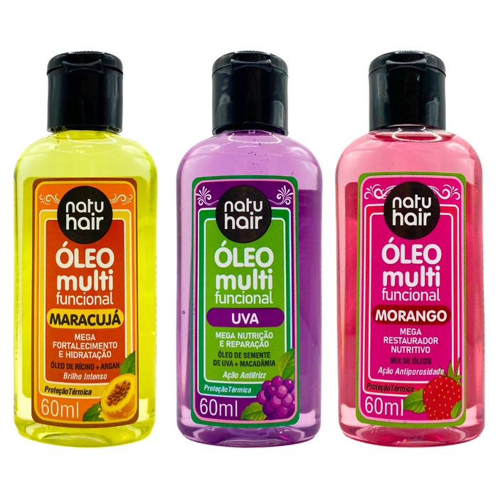NatuHair Multifunctional Oil Kit – Buy now at MKPBR.COM – Worldwide Shipping