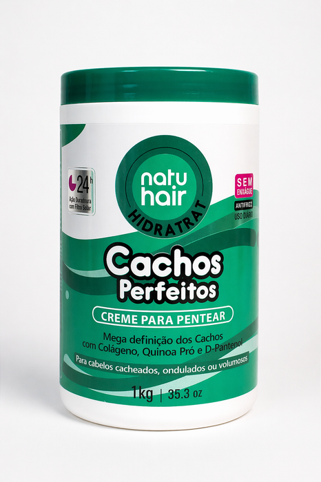 NatuHair Perfect Curls Leave-In Combing Cream 1kg – Buy now at MKPBR.COM – Worldwide Shipping
