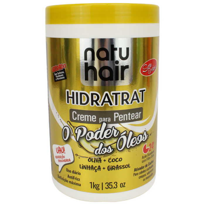 NatuHair Power of Oils Leave-In Combing Cream 1kg – Buy now at MKPBR.COM – Worldwide Shipping