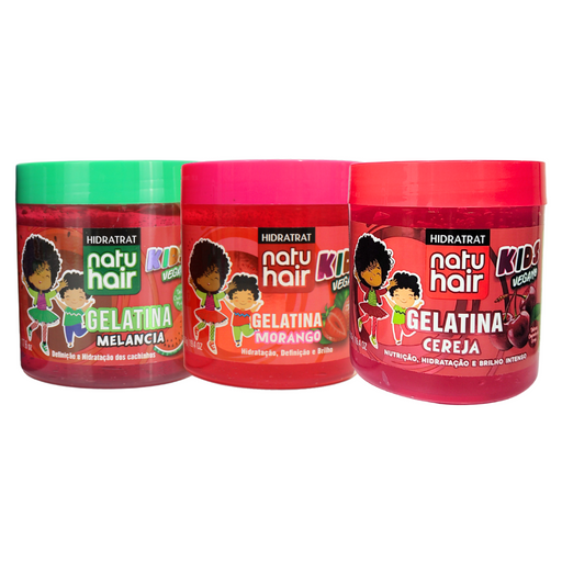 NatuHair Red Fruits Gelatina Kit – Buy now at MKPBR.COM – Worldwide Shipping