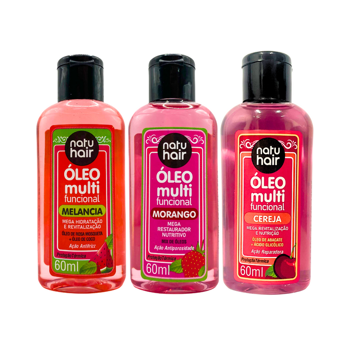 NatuHair Red Fruits Multifunctional Oil Kit – Buy now at MKPBR.COM – Worldwide Shipping
