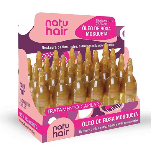 NatuHair Rosehip Oil Treatment Ampoules Kit 10ml x 12 – Buy now at MKPBR.COM – Worldwide Shipping