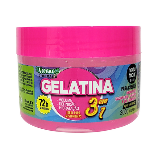 NatuHair SOS 3-in-1 Gelatina 300g – Buy now at MKPBR.COM – Worldwide Shipping