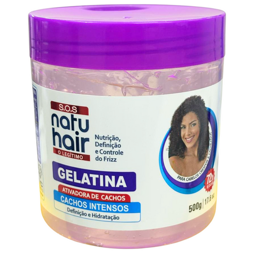 NatuHair SOS Intense Curls Curl-Activating Gelatin 500g – Buy now at MKPBR.COM – Worldwide Shipping