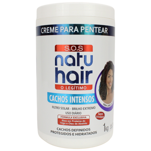 NatuHair SOS Intense Curls Leave-In Combing Cream 1kg – Buy now at MKPBR.COM – Worldwide Shipping