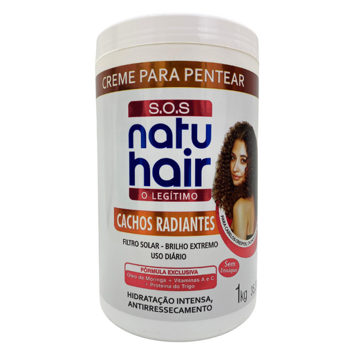 NatuHair SOS Radiant Curls Curl Activator Combing Cream – Buy now at MKPBR.COM – Worldwide Shipping