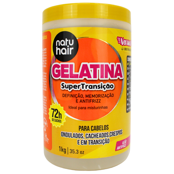 NatuHair SOS Super Transition Gelatina 1kg – Buy now at MKPBR.COM – Worldwide Shipping