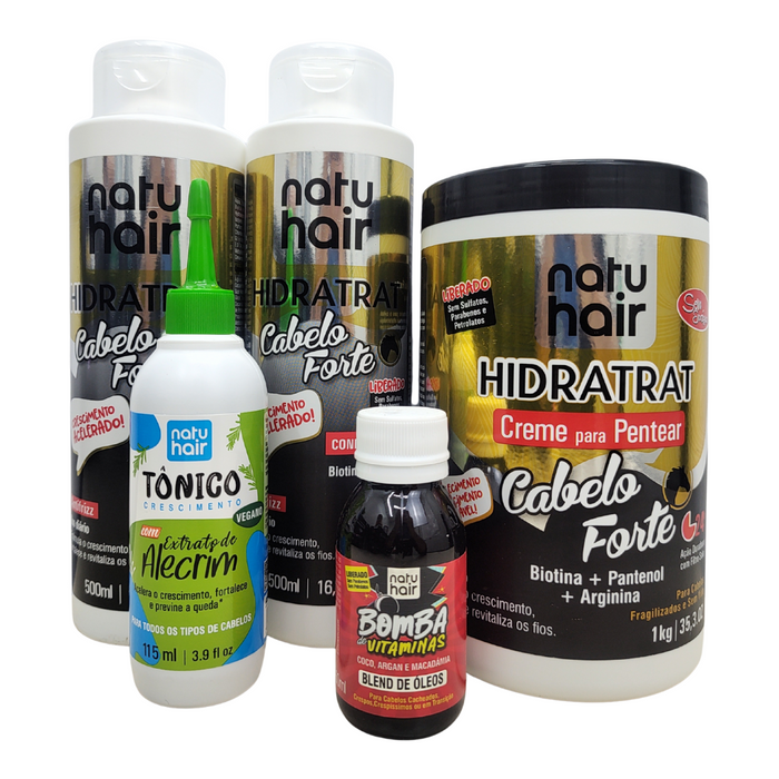 NatuHair Strong Hair Vita Mais Kit – Buy now at MKPBR.COM – Worldwide Shipping
