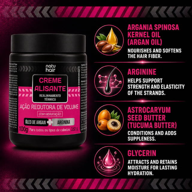  NatuHair Traditional BTX 100g with Argan Oil and Arginine – Buy now at MKPBR.COM – Worldwide Shipping