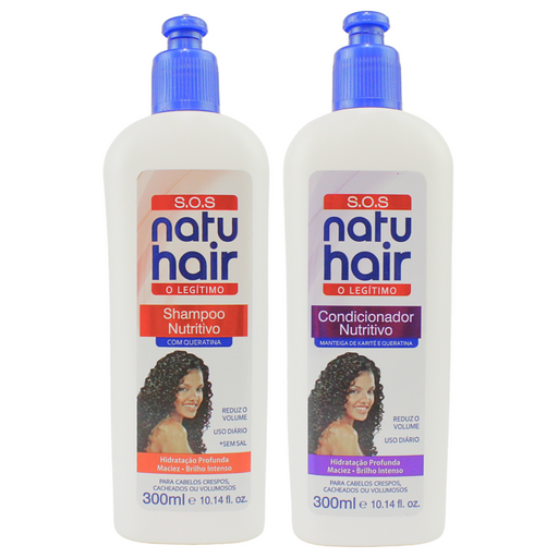 NatuHair Traditional SOS Nourishing Shampoo and Conditioner Kit – Buy now at MKPBR.COM – Worldwide Shipping