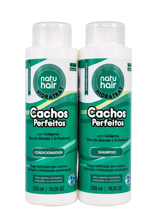 NatuHair Vita Mais Perfect Curls Shampoo and Conditioner Kit – Buy now at MKPBR.COM – Worldwide Shipping