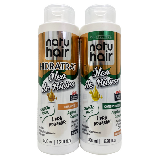 NatuHair Vita Plus Castor Oil Shampoo and Conditioner Kit – Buy now at MKPBR.COM – Worldwide Shipping