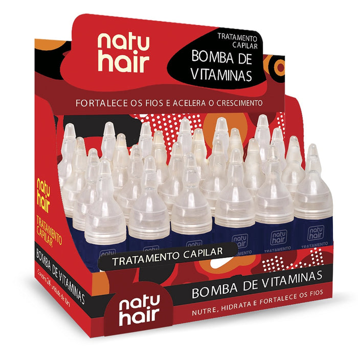 NatuHair Vitamin Bomb Hair Treatment Ampoules 10 ml – Buy now at MKPBR.COM – Worldwide Shipping