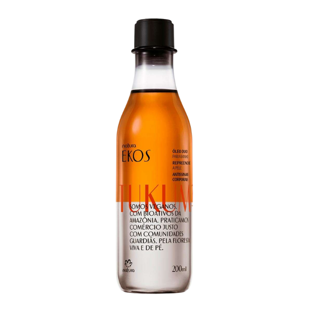 Natura Ekos Tukumã Biphase Shower Oil – 6.76 fl oz (200 ml) hero product image – Buy now at MKPBR.COM – Worldwide Shipping