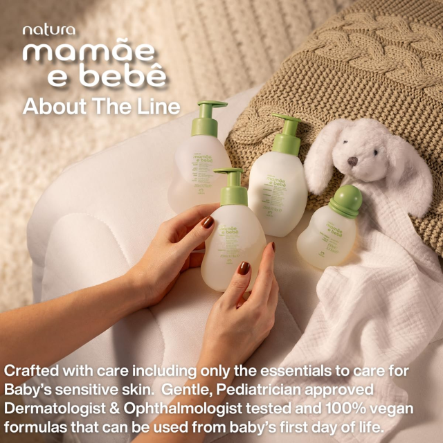 Natura Mamãe e Bebê Baby – Vegan, Hypoallergenic, sensitive skin baby care – Buy now at MKPBR.COM – Worldwide Shipping