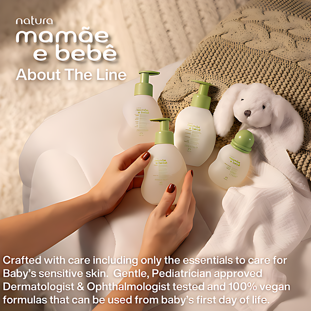 Natura Mamãe e Bebê Baby – Vegan, Hypoallergenic, sensitive skin baby care – Buy now at MKPBR.COM – Worldwide Shipping