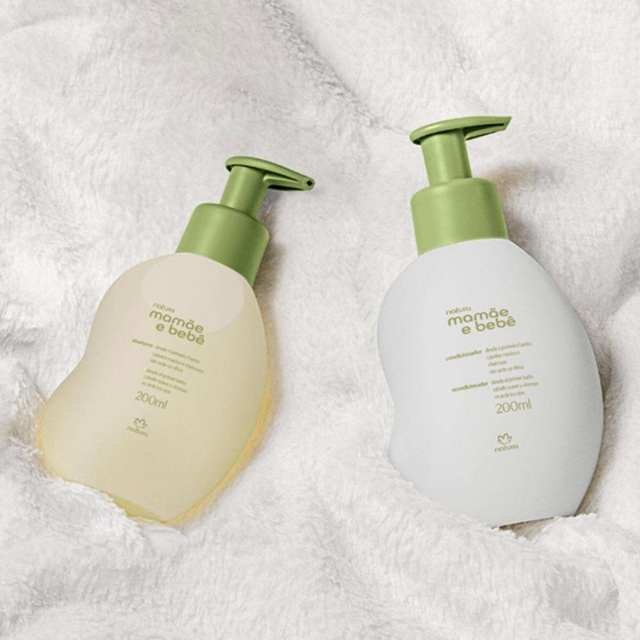 Natura Mamãe e Bebê Hair Care Kit no-tears comfort baby hair care – 2 x 6.76 fl oz (200 ml) – Buy now at MKPBR.COM – Worldwide Shipping