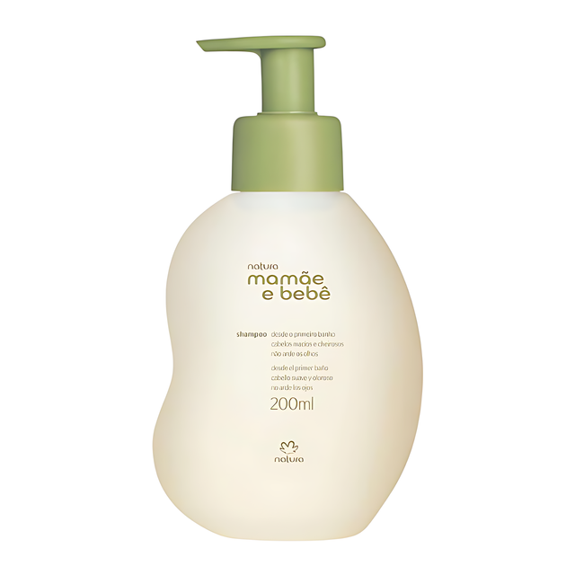 Natura Mamãe e Bebê Baby Shampoo gentle lather for baby hair – 6.76 fl oz (200 ml) – Buy now at MKPBR.COM – Worldwide Shipping