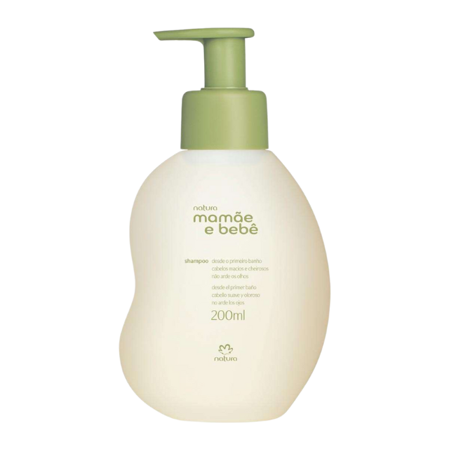 Natura Mamãe e Bebê Baby Shampoo gentle lather for baby hair – 6.76 fl oz (200 ml) – Buy now at MKPBR.COM – Worldwide Shipping