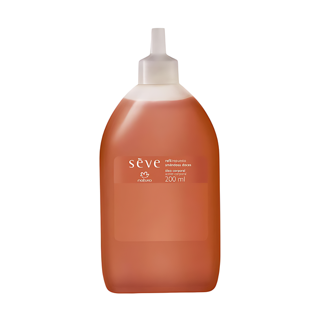 Natura Sève Sweet Almond Body Oil (In-Shower Rinse-Off) for Soft, Radiant-Looking Skin – 6.76 fl oz (200 ml) refill option for repurchasing – Buy now at MKPBR.COM – Worldwide Shipping