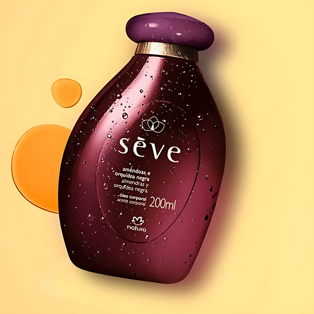 Natura Sève Sweet Almond & Plum Blossom Deodorant Body Oil (In-Shower Rinse-Off) – Soft, Radiant-Looking Skin + Floral Scent – 6.76 fl oz (200 ml) front label – Buy now at MKPBR.COM – Worldwide Shipping
